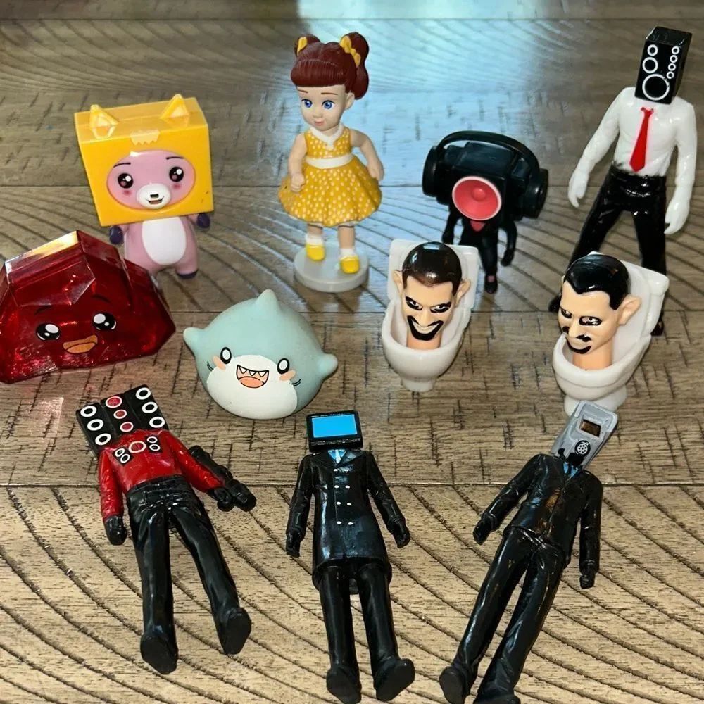 YouTube Figures Skibiti, LankyBox, Siren🚨Heads &Gabby’s Playhouse